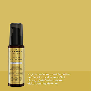 Alerma Argan Oil Hair Serum: Deeply Moisturizing, Vegan Formula for Shine, Smoothness & Frizz Control - Paraben & Sulfate Free Alerma Argan Oil Serum: Vegan, Frizz Control & Shine - Shop Now! argan oil hair serum, hair moisturizing serum, vegan hair serum, frizz control serum, hair shine serum, paraben free hair care, sulfate free hair serum, natural hair serum, argan oil hair treatment, hair smoothing serum, hair care serum, hair treatment, moisturizing serum, shine serum, frizz control, dry hair, damaged 