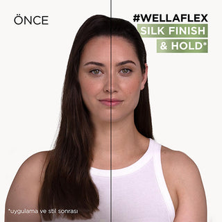 wella wellaflex silk finish hair spray ultra strong hold 400 ml, wella hair spray bottle with strong hold features Wella Wellaflex Silk Finish Hair Spray - Ultra Strong Hold for 48 Hour Flexibility | 400 ml Wella Wellaflex Silk Finish Hair Spray - Ultra Strong Hold hair-spray, wella, ultra-strong-hold, silk-finish, vegan-hair-products, stylist-favorite, hair-care, flexible-hold, uv-protection, ai-generated