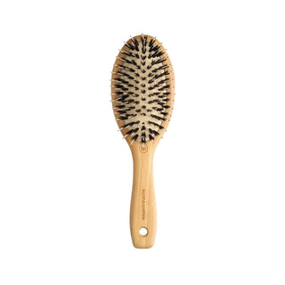 Olivia Garden Bamboo Touch Detangle Combo XS Hair Brush - Gentle Detangling, Eco-Friendly, Travel Size - Perfect for Fine & Damaged Hair Olivia Garden Bamboo Brush: Gentle Detangling & Eco-Friendly bamboo hair brush, detangling brush, small hair brush, travel hair brush, Olivia Garden brush, hair brush for fine hair, eco friendly hair brush, detangle combo brush, hairbrush, detangling, travel size, eco-friendly, sustainable, bamboo, combo bristles, fine hair, damaged hair, gentle, knots, tangles, breakage, 
