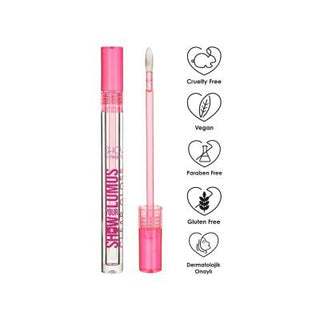 Pastel Vegan Lip Gloss - Show Your Lumos Clear Gloss, Cruelty-Free & Dermatologically Tested