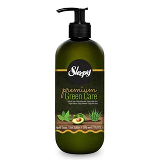 Sleepy Premium Green Care Liquid Hand Soap 500ml - Gentle Botanical Hand Wash with Improved Glycerin Sleepy Green Care Liquid Hand Soap - Gentle & Natural liquid hand soap, natural hand soap, gentle hand soap, green care hand soap, botanical hand soap, hand hygiene, gentle cleansing, moisturizing hand soap, natural ingredients, pleasant fragrance, daily hand wash, sensitive skin, family hygiene, premium hand soap