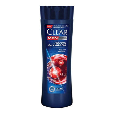Clear Men Anti-Dandruff Shampoo with 3ZeroTech Technology for Easy Styling - 11.83 fl oz