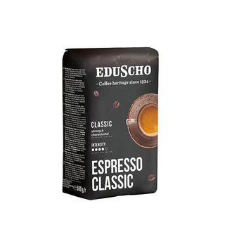 tchibo espresso classic coffee package, coffee beans close-up Tchibo Espresso Classic Coffee - Strong & Characteristic | 17.6 oz Tchibo Espresso Classic Coffee - Rich Flavor | 17.6 oz coffee, espresso, tchibo, arabica, robusta, barista, cafe-owners, strong-flavor, brewing, ai-generated