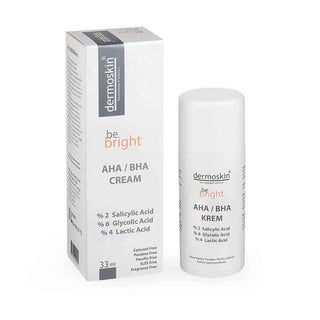 Dermoskin Be Bright AHA/BHA Cream 33ml, Skincare cream for oily and normal skin types Dermoskin Be Bright AHA/BHA Cream - Brightening Formula | 33ml Dermoskin Be Bright AHA/BHA Cream - 33ml dermoskin, aha-bha-cream, skincare, normal-skin, oily-skin, brightening, exfoliating-cream, hydrating, ai-generated, moisturizer