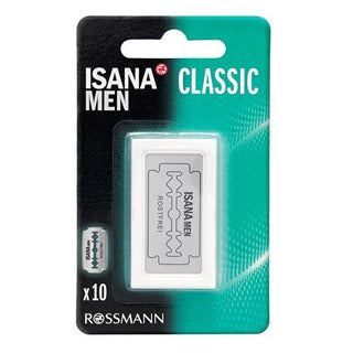 Isana Men's Stainless Steel Chrome-Plated Razor Blades - 10 Pack - Durable & Comfortable Shaving for Men Isana Men's Stainless Steel Chrome-Plated Razor Blades - 10 Pack razor blades, stainless steel razors, chrome-plated razors, men's grooming, shaving razors, men's shaving, durable razors, comfortable shaving, close shave, shaving essentials, men's personal care, grooming tools, razor blade pack, 10-pack razor blades