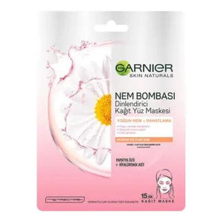 Garnier Relaxing Paper Face Mask - Soothing Skincare for Calm & Relaxed Skin, 28g Garnier Relaxing Face Mask - Soothing Skincare face mask, sheet mask, Garnier face mask, relaxing face mask, soothing facial treatment, paper face mask, facial care, skincare relaxation, Garnier skincare, relaxation skincare, calming face mask, skincare for relaxation