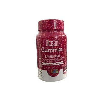 Ocean Gummies Sambucus - Immune Support Dietary Supplement with Elderberry Extract, Sugar-Free & Chewable