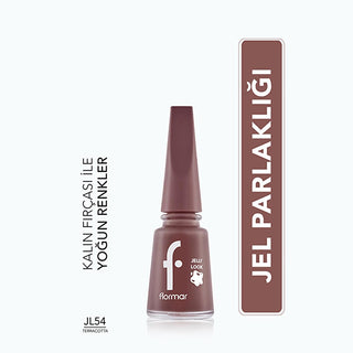 Flormar Jelly Look Terracotta Nail Polish: High Pigment, Gel Effect, Long Lasting, Salon Quality Glossy Finish - Orange Brown Flormar Jelly Look Nail Polish: Gel Effect, Long Lasting Color Jelly Look Nail Polish, Gel Effect Nail Polish, High Pigment Nail Polish, Glossy Nail Polish, Long Lasting Nail Polish, Flormar Nail Polish, Terracotta Nail Polish, Orange Brown Nail Polish, DIY Gel Manicure, Salon Quality Nail Polish, nail polish, gel nail polish, high pigment, glossy finish, long lasting, Flormar, terra