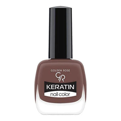 Golden Rose Keratin Nail Polish - Long-Lasting Color & Nourishment, Shade No. 118