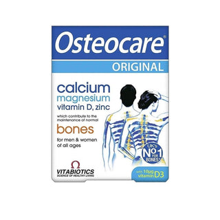 Vitabiotics Osteocare Original 30 Tablets - Bone Health Supplement with Calcium, Magnesium, Zinc, and Vitamin D Vitabiotics Osteocare Original 30 Tablets - Bone Health Support Osteocare Original, Vitabiotics, Bone Health Supplement, Calcium Magnesium Zinc Vitamin D Supplement, Dietary Supplement for Adults and Children Over 11, Bone Health, Vitamin and Mineral Supplement, Health Supplements, Dietary Supplements