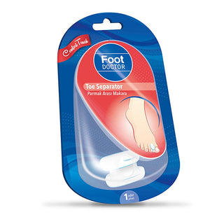 foot doctor toe separator s front view, foot doctor toe separator s side view, foot doctor toe separator s lifestyle use Foot Doctor Toe Separator S - Alleviate Discomfort for Individuals with Foot Problems | Small Size Foot Doctor Toe Separator S - Comfort for Foot Problems foot-doctor, toe-separator, foot-comfort, pain-relief, aesthetic-feet, hypoallergenic, healthcare, foot-support, toe-corrector, ai-generated