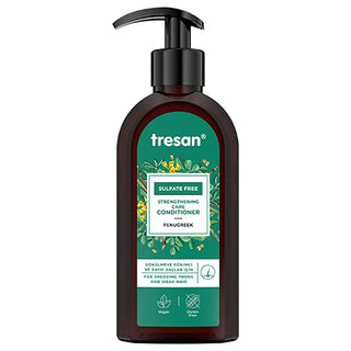 Tresan Fenugreek Hair Strengthening Conditioner: Sulfate-Free, Anti-Hair Loss, Natural Hair Growth & Thickening - 300ml Tresan Fenugreek Conditioner - Stop Hair Loss & Strengthen Hair hair conditioner, hair loss conditioner, sulfate-free conditioner, hair strengthening conditioner, fenugreek hair conditioner, natural hair conditioner, dökülmeye karşı bakım kremi, hair growth conditioner, hair thickening conditioner, hair loss treatment, thinning hair, strengthening hair, natural hair care, sulfate free, fen