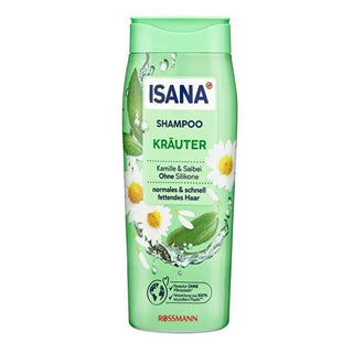 Isana Silicone-Free Shampoo with Chamomile & Sage for Normal to Oily Hair - 10.14 fl oz Isana Silicone-Free Shampoo for Normal to Oily Hair silicone-free shampoo, normal to oily hair care, natural ingredient hair shampoo, dermatologically approved hair care, chamomile and sage shampoo, hair care, natural hair products, oily hair solutions, volume enhancing shampoo, gentle hair care
