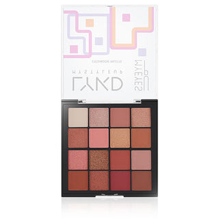 LYKD 16 Color Eyeshadow Palette - Flirty Babe: High Pigment, Blendable, Matte & Shimmer Finishes for Stunning Eye Makeup Looks LYKD 16 Color Eyeshadow Palette: High Pigment, Blendable eyeshadow palette, makeup palette, 16 color eyeshadow, matte shimmer eyeshadow, blendable eyeshadow, high pigment eyeshadow, eye makeup, cosmetic palette, eyeshadow, makeup, cosmetic, beauty, Flirty Babe, blendable, high pigment, smooth texture, matte, shimmer, eye looks, makeup styles, long-lasting, vibrant, seamless, dramati