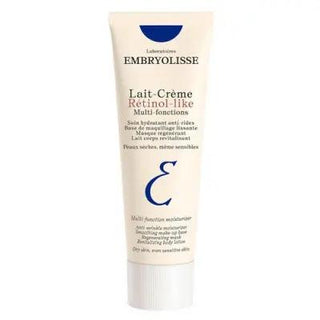embryolisse lait creme retinol like moisturizer 75ml product image, embryolisse cream texture close-up, embryolisse moisturizer application on skin Embryolisse Lait Crème Retinol Like Multi-Function Moisturizer - 75ml Embryolisse Lait Crème Retinol Like Moisturizer | 75ml moisturizer, embryolisse, anti-aging, dry-skin, sensitive-skin, 5-in-1, multi-functional, facial-cream, natural-ingredients, ai-generated