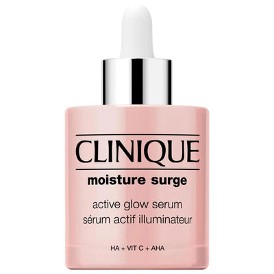 CLINIQUE Moisture Surge Active Glow Serum - Hyaluronic Acid Hydrating Serum for Dry Skin, Dermatologist-Tested, Fragranc