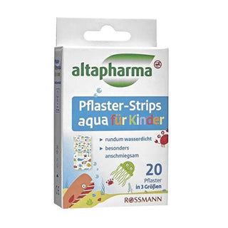 Altapharma Children's Waterproof Wound Care Bandages - Fun Designs, 20 Count Altapharma Kids Waterproof Bandages - Fun Designs children's wound care, waterproof bandages, kids band-aids, fun bandages for kids, hygienic bandages, kids first aid, wound protection, band-aids for children, waterproof wound care