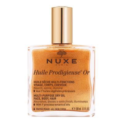 Nuxe Huile Prodigieuse Or: Golden Shimmer Dry Body & Hair Oil for Radiant Skin - Natural, Multi-Purpose, Paraben-Free, H
