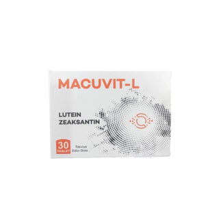 Macuvit-L Dietary Supplement for Eye Health Support - 30 Tablets with Lutein, Zeaxanthin, Vitamins C & E Macuvit-L Eye Health Supplement - 30 Tablets Dietary Supplement, Eye Health Support, Lutein and Zeaxanthin, Vitamins C and E, Copper and Zinc Minerals, Vision Care, Adult Health Supplements, Antioxidant Supplements, Eye Care Products, Health and Wellness