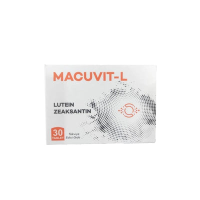Macuvit-L Dietary Supplement for Eye Health Support - 30 Tablets with Lutein, Zeaxanthin, Vitamins C & E