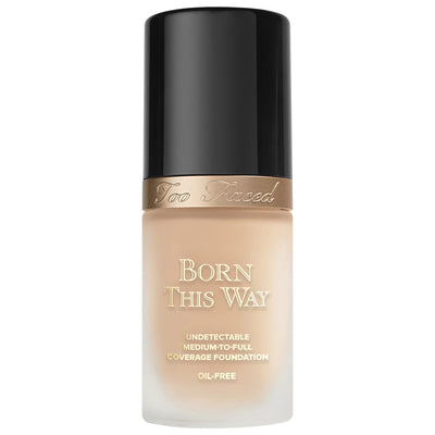 Too Faced Born This Way Natural Finish Longwear Liquid Foundation - Oil-Free, Vegan, Cruelty-Free Makeup for Flawless Co