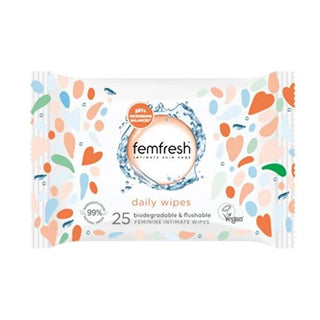 Femfresh Intimate Wet Wipes - 25 Count - pH Balanced, Hypoallergenic Feminine Hygiene Wipes Femfresh Intimate Wet Wipes - pH Balanced & Hypoallergenic intimate wet wipes, feminine hygiene wipes, pH balanced wet wipes, hypoallergenic wipes, gynecologically tested products, feminine care, personal hygiene on-the-go, gentle cleansing wipes, women's health products, travel hygiene essentials