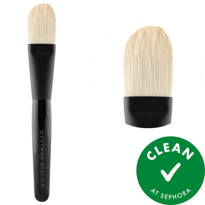 Clean Foundation Brush - Achieve Flawless, Natural-Looking Makeup: Cruelty-Free & Sustainable Paddle Brush for Precise A