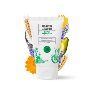 heaven on earth diaper cream 75ml, natural diaper cream for babies, gentle diaper cream with organic ingredients Heaven On Earth Diaper Cream - Natural & Gentle | 75 ml Heaven On Earth Diaper Cream - Natural & Gentle | 75 ml diaper-cream, natural-skincare, baby-care, heaven-on-earth, gentle-cream, soothing-cream, parents, caregivers, organic-ingredients, ai-generated
