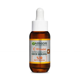 Garnier Vitamin C Face Serum - Brightening & Anti-Aging Night Serum with Hyaluronic Acid, 1.01 fl oz Garnier Vitamin C Serum - Brighten & Smooth Skin Overnight Vitamin C Face Serum, Garnier Brightening Serum, Anti-Aging Night Serum, Hyaluronic Acid Skincare, Brightening Skincare Products, Skincare for Dull Skin, Anti-Aging Skincare, Nighttime Skincare Routine, Serum with Hyaluronic Acid, Radiant Skin, Smoother Skin, Reduce Fine Lines, Dark Spot Correction, Uneven Skin Tone Correction