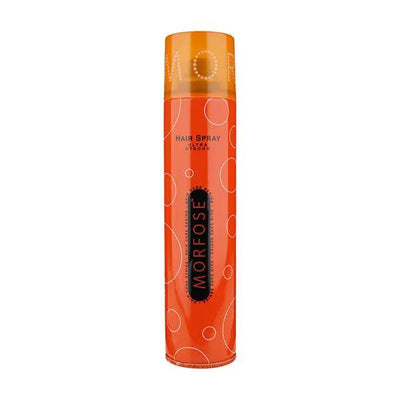 Morfose Ultra Strong Hair Spray - Long Lasting Hold, Keratin Enriched, No Residue - Professional Styling for All Hair Ty