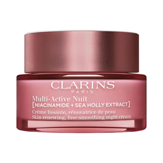 Clarins Multi-Active Night Moisturizer - Anti-Aging Niacinamide Night Cream for Lines, Pores, Glow Clarins Anti-Aging Night Moisturizer with Niacinamide Anti-Aging Moisturizer, Niacinamide Night Cream, Hydrating Face Cream, Fine Lines and Wrinkles Treatment, Pore Refining Moisturizer, Skincare, Moisturizers, Face Creams, Anti-Aging Skincare, Niacinamide Benefits, Hydrating Skincare, Fine Lines Treatment, Pore Minimizing, Glow Boosting Skincare, Clarins Skincare, Nighttime Skincare Routine, Skincare for Norm