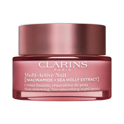Clarins Multi-Active Night Moisturizer - Anti-Aging Niacinamide Night Cream for Lines, Pores, Glow