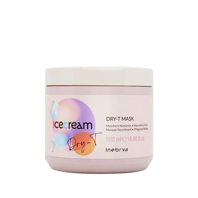 Inebrya Ice Cream Dry-T Besleyici Saç Maskesi 500ml - Nourishing Hair Mask for Dry Hair