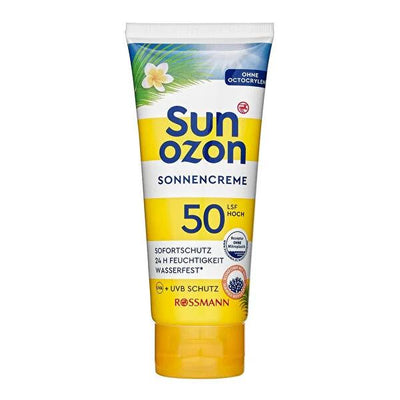 Sunozon Sunscreen SPF 50: High Protection for Sensitive Skin, UVA/UVB & IR-A Protection, Water Resistant, Moisturizing -