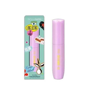 Show By Pastel: 24H Volume Mascara - Water-Resistant, Long Lasting Lash Enhancer with Plant Extracts & Silicone Brush fo