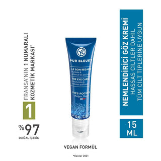 Pur Bleuet Eye Serum - Soothing Hydration & Dark Circle Reduction Pur Bleuet Eye Serum for Dark Circles & Puffiness eye serum, under-eye care, dark circles reduction, puffiness reduction, hydrating eye gel, soothing eye care, non-sticky eye serum, fragrance-free, dermatologically tested, ophthalmologically tested, sensitive eyes, skincare, beauty, cosmetics