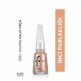 flormar pearly nail polish crystal light shade, highly pigmented nail polish from flormar, elegant finish clear crystal nail polish Flormar Pearly Highly Pigmented Nail Polish - Crystal Light for Women | 0.5 fl. oz. Flormar Pearly Nail Polish - Crystal Light flormar, pearly-nail-polish, nail-art, women, highly-pigmented, long-lasting, shine, sophisticated, gel-finish, ai-generated