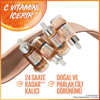 Maybelline New York Super Stay Vitamin C Skin Tint Foundation: Long Lasting, Light Coverage, Radiant, Natural Finish Maybelline Vitamin C Skin Tint: Light Coverage, Radiant Look skin tint foundation, vitamin c foundation, light coverage foundation, long lasting foundation, hydrating skin tint, Maybelline skin tint, radiant skin foundation, natural finish foundation, foundation, skin tint, vitamin c, light coverage, long lasting, hydrating, radiant skin, natural finish, makeup, beauty, cosmetics, women's mak