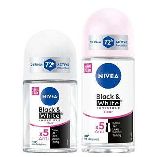 Nivea Black&White Women's Roll-on Deodorant - Long-lasting Anti-perspirant Protection, Dermatologically Tested, Anti-stain Formula Nivea Black&White Roll-on Deodorant - 72hr Protection Nivea Black&White Deodorant, Women's Roll-on Deodorant, Long-lasting Anti-perspirant, Dermatologically Tested Deodorant, Anti-stain Deodorant for Women, Deodorant Roll-on, Women's Deodorant, Anti-perspirant Deodorant, Nivea Deodorant, Roll-on Deodorant for Women, Personal Care, Women's Personal Care, Long-lasting Deodorant, F