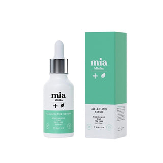 Mia Klinika Azelaic Acid Serum: Acne, Blemish & Hyperpigmentation Treatment | Tea Tree Oil & Zinc Infused | Reduce Redness & Even Skin Tone Mia Klinika Azelaic Acid Serum: Acne, Blemish, Redness Control Azelaic Acid Serum, Acne treatment serum, Blemish reducing serum, Skin tone serum, Tea tree oil serum, Zinc serum, Mia Klinika serum, Hyperpigmentation treatment, acne, blemishes, hyperpigmentation, skin tone, tea tree oil, zinc, skincare, serum, moisturizing, nourishing, skin imperfections, redness, inflamm