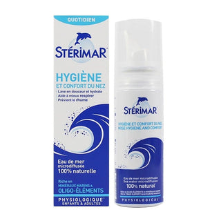 sterimar nasal spray seawater 100ml bottle, sterimar nasal spray in use, sterimar spray packaging Sterimar Nasal Spray - Seawater | 100 ml Sterimar Nasal Spray - Seawater 100ml nasal-spray, seawater-spray, sterimar, nasal-hygiene, moisturizing-spray, family-friendly, breathing-relief, daily-use, ai-generated, 100ml