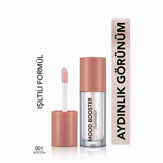 Flormar Mood Booster Liquid Highlighter: Achieve Natural Shimmering Illumination - Long-Lasting Glow, Creamy Texture for Radiant Makeup Flormar Liquid Highlighter: Natural Glow & Radiant Makeup liquid highlighter, natural shimmer highlighter, creamy highlighter, long lasting liquid highlighter, Flormar highlighter, illuminating makeup, glow makeup, Moon Glow highlighter, Sun Goddess highlighter, highlighter makeup, makeup, cosmetics, beauty, natural glow, radiant skin, long-lasting, creamy texture, lightwei