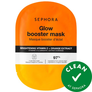 Booster Brighten + Glow Face Mask - Vegan, Cruelty-Free Hydrating Mask with Vitamin C Booster Brighten + Glow Face Mask - Vegan & Cruelty-Free Face Mask, Brightening Face Mask, Vegan Skincare, Cruelty-Free Beauty Products, Natural Face Mask, Gluten-Free Skincare, Hydrating Face Mask, Skincare for Normal Skin, Skincare for Dry Skin, Skincare for Combination Skin, Skincare for Oily Skin, Eco-Friendly Skincare, Vitamin C Skincare, Orange Extract Skincare, Paraben-Free, Sulfate-Free, Recyclable Packaging