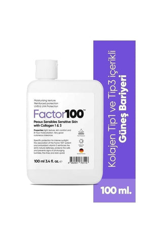 FACTOR100 Sunscreen SPF 50+ for Sensitive Skin - 100ml Broad Spectrum UV Protection Sun Cream FACTOR100 SPF 50+ Sunscreen: UV Protection for Sensitive Skin sunscreen SPF 50+, sun cream, UV protection, sun protection for sensitive skin, FACTOR100 sunscreen, sunscreen 100ml, broad spectrum sunscreen, sunscreen, SPF 50, sensitive skin, dermatologist tested, moisturizing sunscreen, UV protection cream, sun protection, face sunscreen, body sunscreen, travel sunscreen, daily sunscreen, outdoor sunscreen, summer e