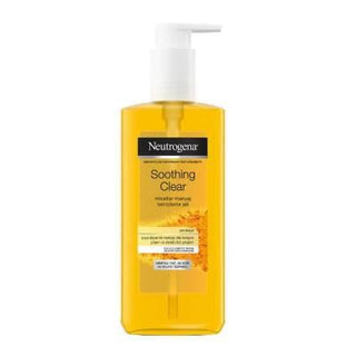 neutrogena soothing clear micellar cleansing gel 200ml - front view, neutrogena soothing clear micellar cleansing gel 200ml - product details Neutrogena Soothing Clear Micellar Cleansing Gel - 200ml Neutrogena Micellar Cleansing Gel - Soothing Formula | 200ml neutrogena, soothing-cleansing-gel, micellar-water, makeup-remover, sensitive-skin, acne-prone, gentle-cleanser, skincare, facial-cleansing, ai-generated