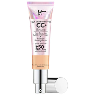 CC+ Cream Illumination - Full Coverage Foundation with SPF 50+ Anti-Aging Benefits CC+ Cream Illumination - SPF 50+ Anti-Aging Foundation CC Cream Foundation, SPF 50+ Sunscreen, Color-Correcting Makeup, Anti-Aging Foundation, Cream Foundation for Dry Skin, Full Coverage Foundation, Radiant Finish Makeup, Skincare Makeup, Clean Beauty, Sensitive Skin Friendly, Anti-Aging Skincare, Daily Makeup, Special Occasion Makeup