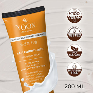 yoon biotin b7 and collagen hair care cream, vegan hair care product with biotin and collagen, moisturizing and nourishing hair cream Yoon Biotin B7 & Collagen Moisturizing Nourishing Vegan Hair Care Cream - Deeply Nourishing for K-Beauty Enthusiasts | 200 ml Yoon Biotin B7 & Collagen Vegan Hair Care Cream 200 ml yoon, vegan-hair-care, biotin, collagen, k-beauty, moisturizing-cream, hair-treatment, natural-beauty, deep-nourishment, ai-generated