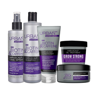 URBAN Care Expert Biotin & Caffeine Hair Care Set - Anti-Hair Loss Shampoo, Nourishing Products for Healthy Hair URBAN Care Expert Biotin & Caffeine Hair Care Set hair care set, anti hair loss shampoo, biotin shampoo, caffeine shampoo, nourishing hair products, scalp care, hair loss solution, hair care routine, comprehensive hair care, healthy hair products
