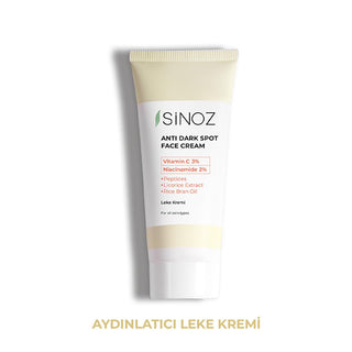 Sinoz: Advanced Skin Lightening Cream - Vitamin C & Niacinamide Dark Spot Corrector, Blemish Removal Skin Tone Evening, Radiant Complexion, 1.35 fl oz Sinoz Skin Lightening Cream - Dark Spot Corrector, Radiant Skin Sinoz Leke Kremi, skin lightening cream, blemish removal cream, skin tone evening cream, Vitamin C cream for dark spots, Niacinamide cream for hyperpigmentation, anti-blemish cream, skin brightening cream, dark spot corrector, dark spot removal, hyperpigmentation treatment, even skin tone, radian