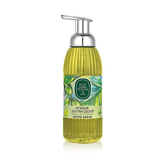 Eyüp Sabri Tuncer Natural Olive Oil Foaming Soap with Ayvalık Olive Flower Scent - 16.91 fl oz Cruelty-Free, Dermatologically Tested Natural Olive Oil Foaming Soap - Cruelty-Free & Dermatologically Tested Natural olive oil soap, Foaming soap for sensitive skin, Cruelty-free skincare products, Dermatologically tested soap, Organic skincare for daily use, Olive oil skincare, Gentle cleansing soap, Ayvalık Olive Flower soap, Natural skincare products, Sensitive skin care
